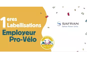 Safran Power Units premier employeur à recevoir label Employeur Pro Vélo de France