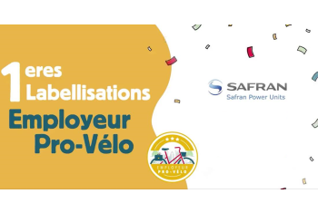 Safran Power Units premier employeur à recevoir label Employeur Pro Vélo de France