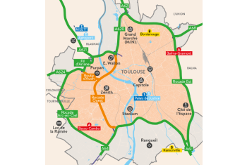 Carte indiquant le périmètre de la zone à faible émission