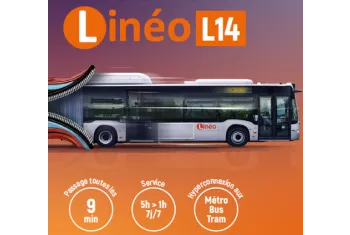 Visuel du nouveau bus linéo 14