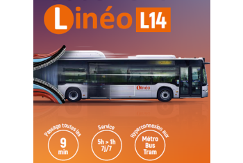 Visuel du nouveau bus linéo 14