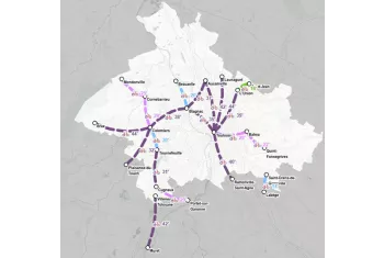 cartographie d'itineraires cyclables