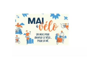 Logo mai à vélo