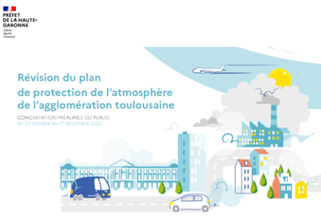 Révision du plan de protection de l'atmosphère de l'agglomération toulousaine