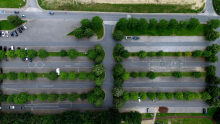 parking vue aérienne