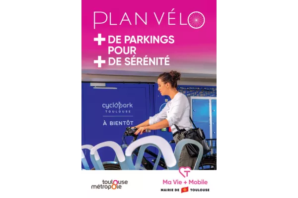 1000 places stationnement vélo Toulouse