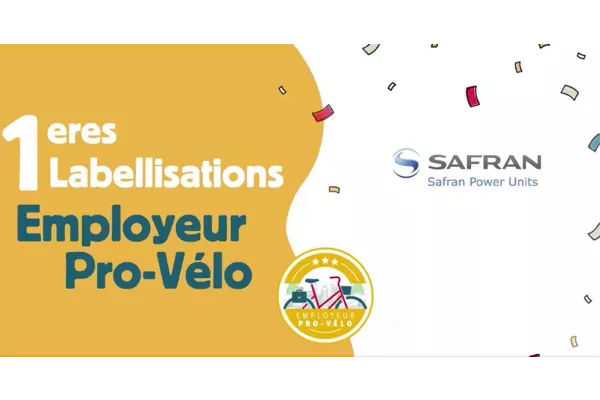 Safran Power Units premier employeur à recevoir label Employeur Pro Vélo de France
