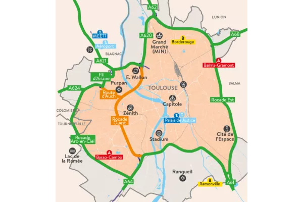 Carte indiquant le périmètre de la zone à faible émission