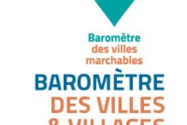 Logo du baromètre des villes et villages marchables 2023