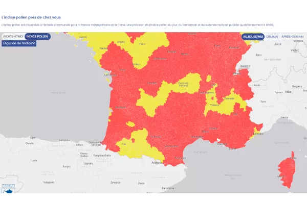 Illustration indice pollen