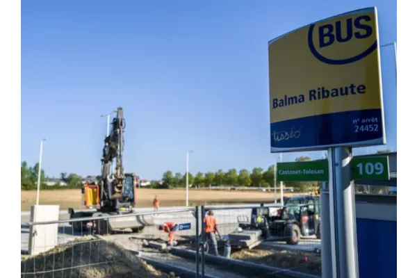 Travaux parking Ribaute