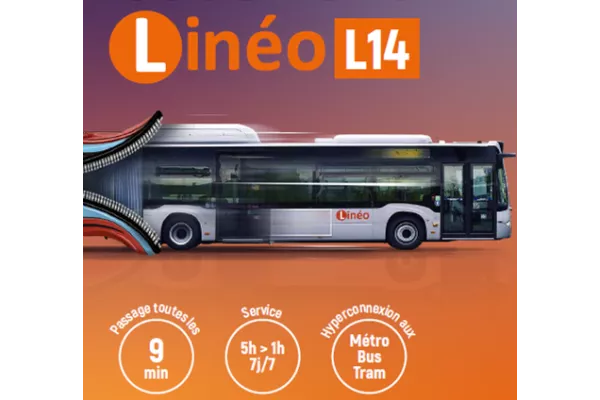 Visuel du nouveau bus linéo 14