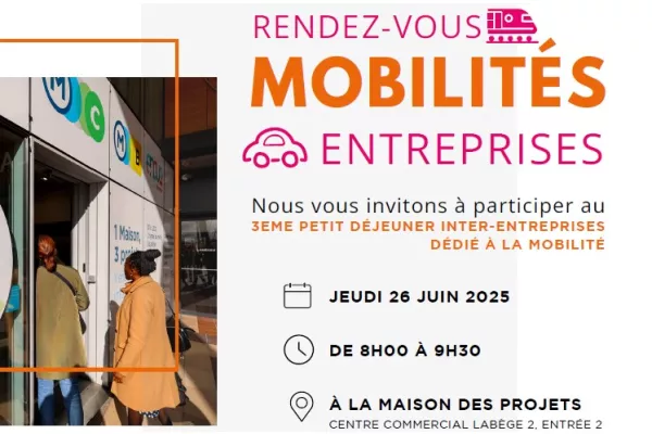 carton d'invitation au 3ème petit déjeuner inter-entreprises