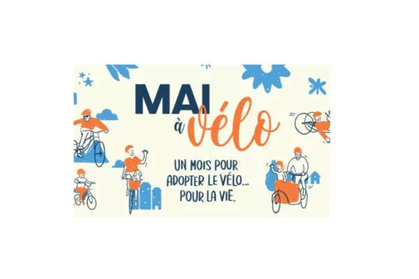 Logo mai à vélo