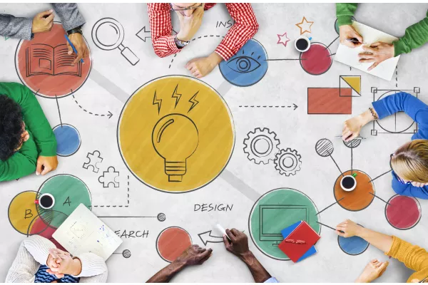 image d'une réunion de travail et d'échanges