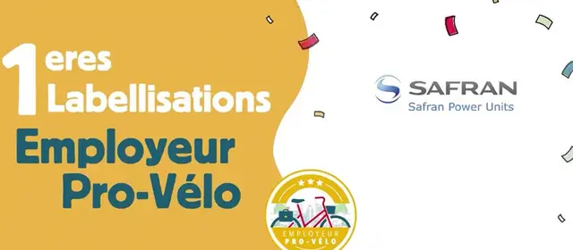 Safran Power Units premier employeur à recevoir label Employeur Pro Vélo de France