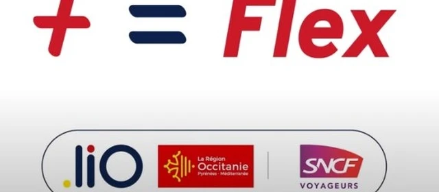 Texte indiquant "La Région Occitanie présente plus égale Flex"