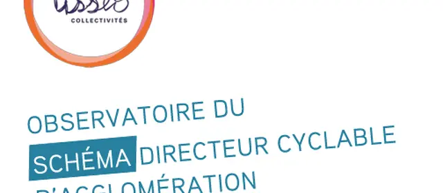 Page de garde du rapport de l'Observatoire du schéma directeur cyclable d'agglomération (situation 2023)