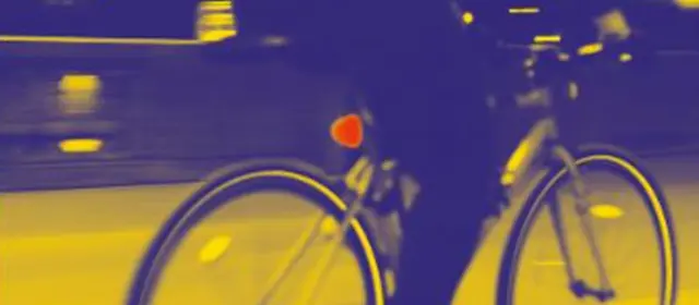 Cycliste de nuit