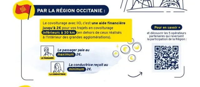 Covoiturage subventionné région occitanie