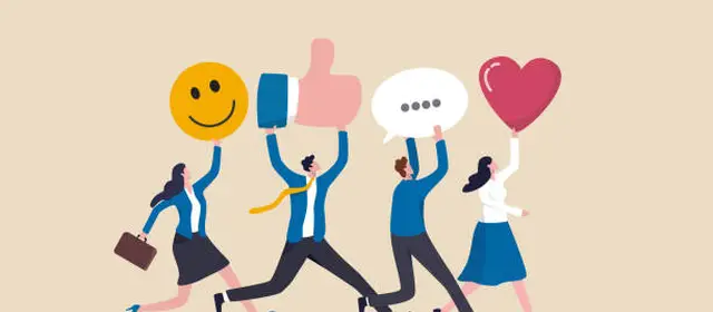 Groupe de personnes exprimant des avis