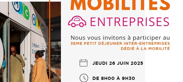 carton d'invitation au 3ème petit déjeuner inter-entreprises