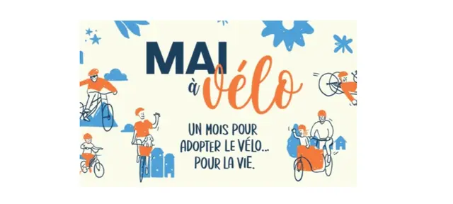 Logo mai à vélo