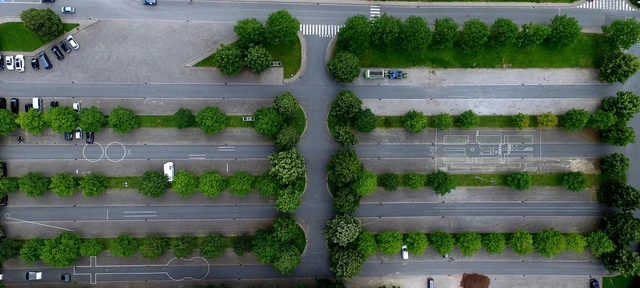 parking vue aérienne