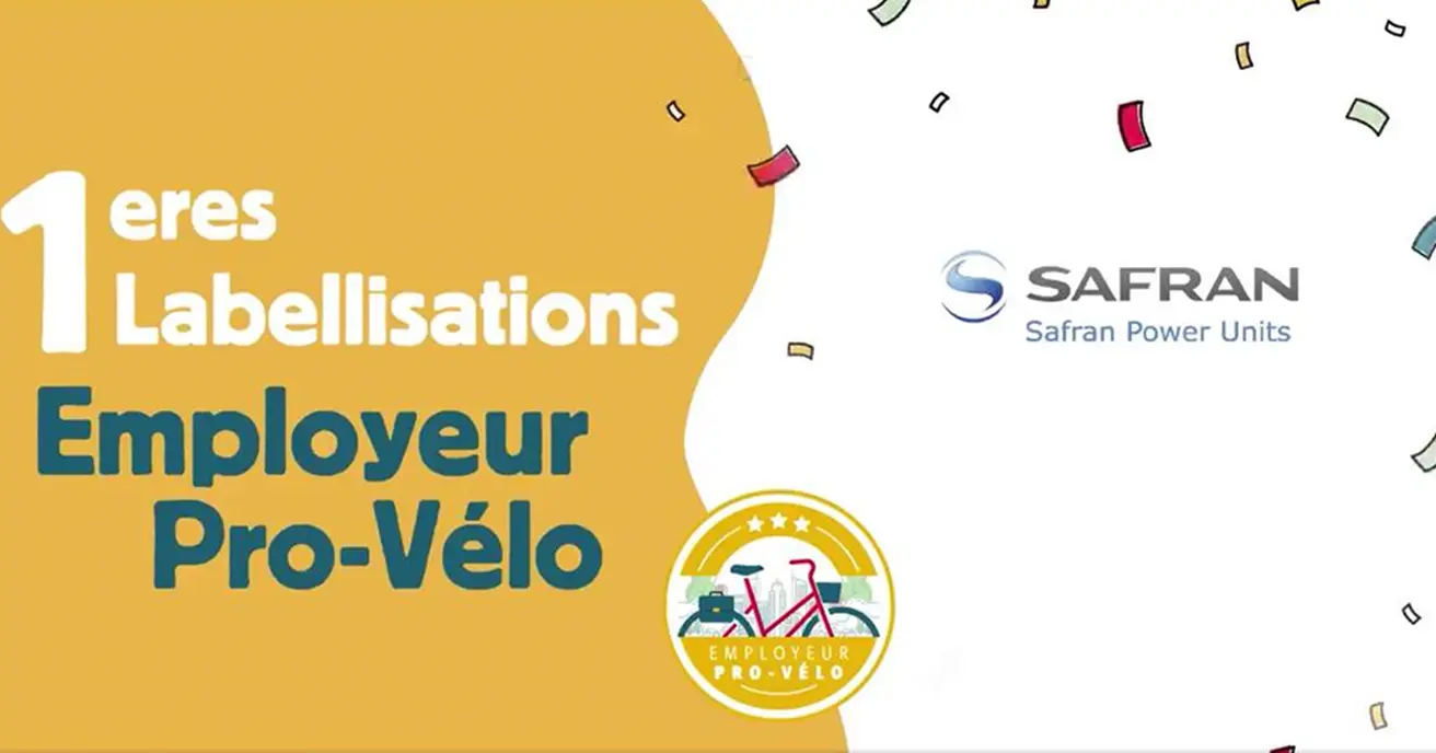 Safran Power Units premier employeur à recevoir label Employeur Pro Vélo de France